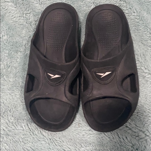 Black ASICS Slides - Picture 1 of 4
